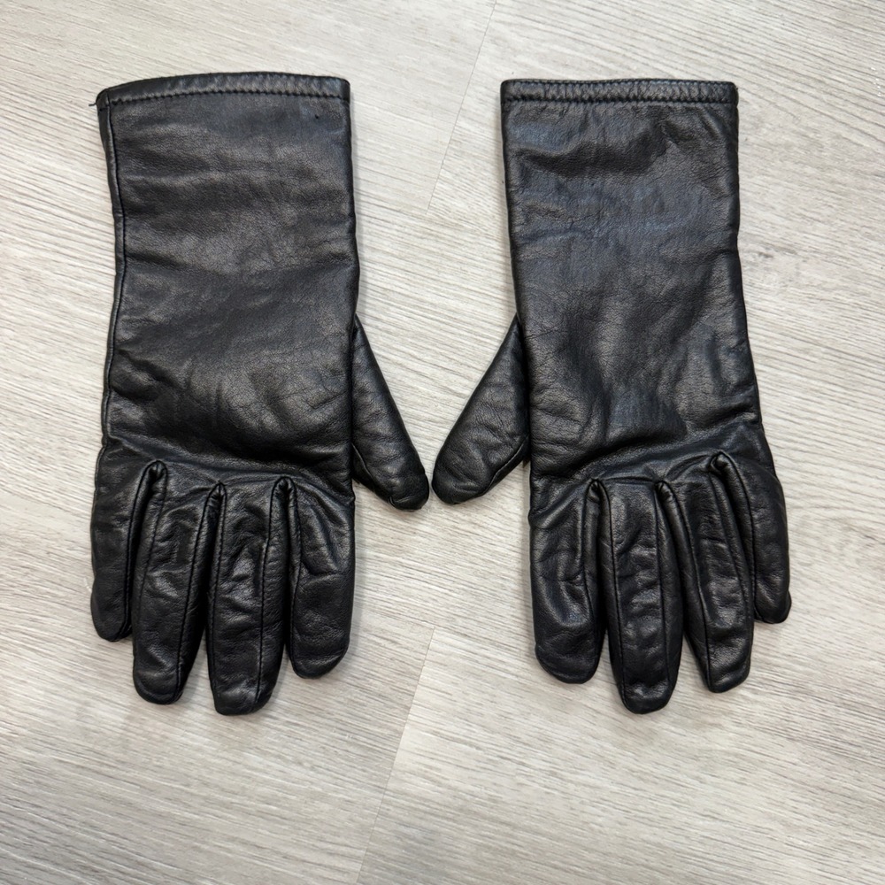 Wilsons Leather Black Fleece Lined Winter Gloves Womens Size M 64680L01